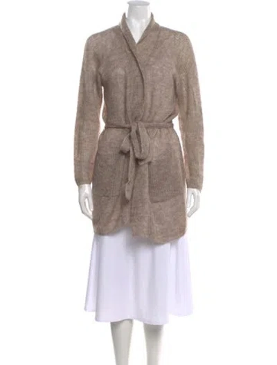 Pre-owned Max Mara Mock Neck Sweater In Neutral