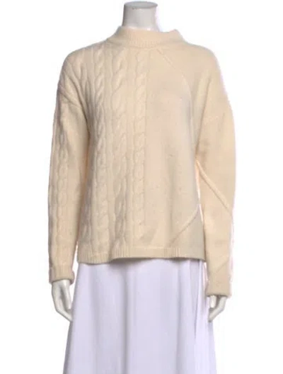 Pre-owned Max Mara Mock Neck Sweater In Neutral