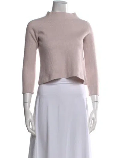 Pre-owned Max Mara Mock Neck Sweater In Pink