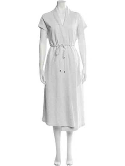 Pre-owned Max Mara Mock Neck Sweater In White