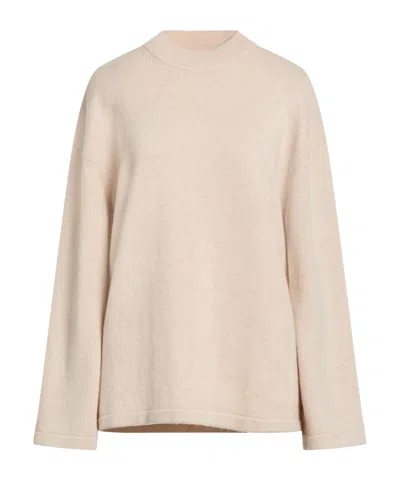 Max Mara Mock-neck Knit Sweater In Neutral