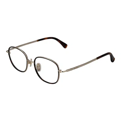 Max Mara Brown Women Optical Frames In Gold