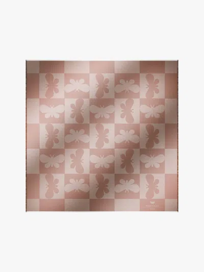 Max Mara Modal And Cotton Shawl In Pink