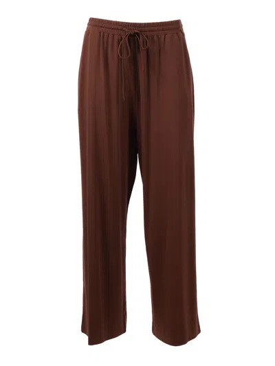 Max Mara Weekend Pantalone In Jersey Modico In Brown