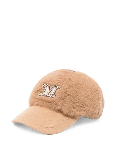 Max Mara Modico Teddy Baseball +cap In Pattern