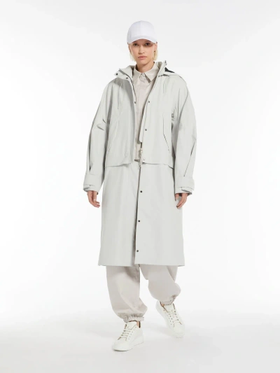 Max Mara Modular Technical Fabric Parka In Gray