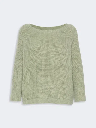 Max Mara Mohair Blend Knit Jumper In Sage Green