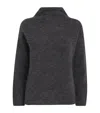 Max Mara Mohair-blend Rollneck Sweater In Gray