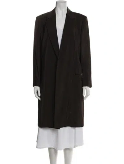 Pre-owned Max Mara Mohair Coat In Brown