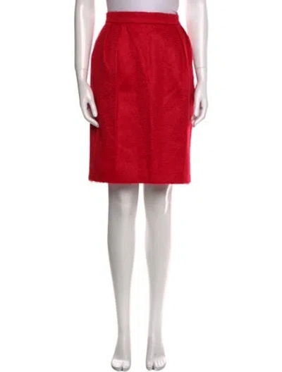 Pre-owned Max Mara Mohair Knee-length Skirt In Pink