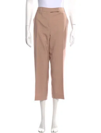 Pre-owned Max Mara Mohair Straight Leg Pants In Pink