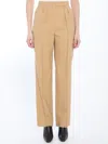 Max Mara Pleated-front Trousers In Beige
