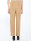 Max Mara Pleated-front Trousers In Brown