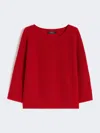 Max Mara Cotton Yarn Sweater In Red