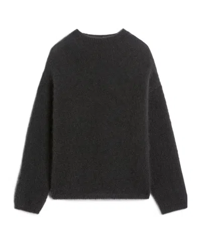 Max Mara Mohair Yarn Sweater In Black