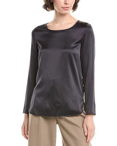 Max Mara Moldava Silk-blend Top In Black