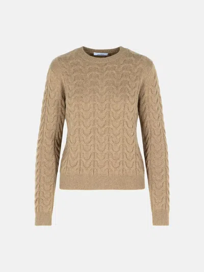Max Mara Mole Cashmere Sweater In Nude