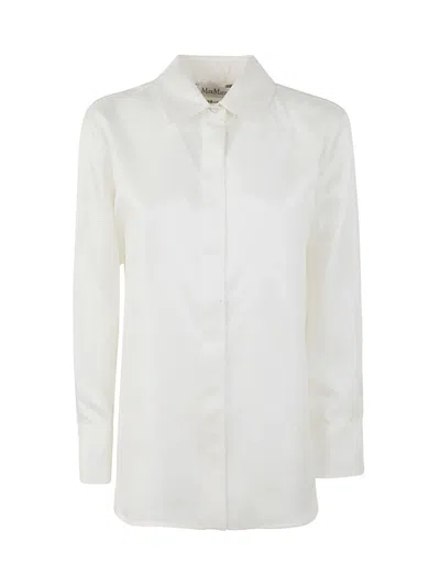 Max Mara Molina - Silk Twill Shirt In White