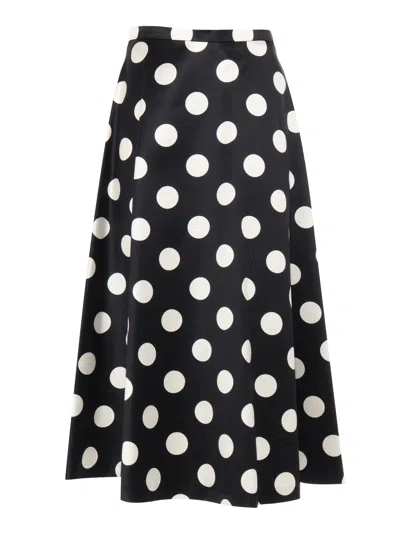 MAX MARA MONETA BLACK WHITE SKIRT