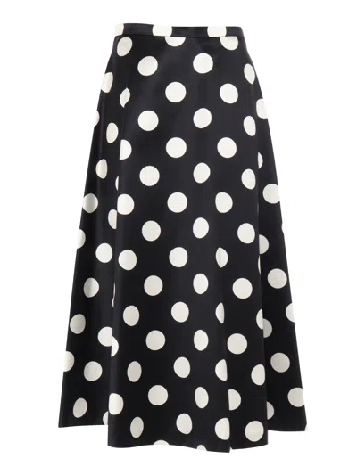 MAX MARA MONETA BLACK WHITE SKIRT