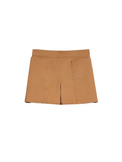 Max Mara Money Shorts Clothing In ブラウン