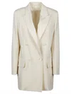 Max Mara Wool Blazer In Avorio