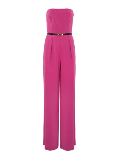 Max Mara Arpe Bustier Jumpsuit In Cady In Multicolour
