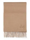 Max Mara Monogram Camelwool Camel Stole In Brown