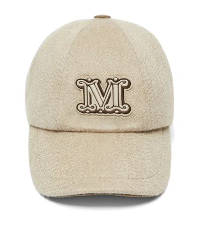 Max Mara Monogram Cap In Orange