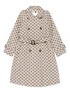 Max Mara Monogram Double-breasted Trench Coat