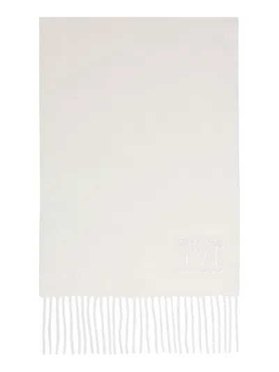 Max Mara Monogram-embroidered Cashmere Stole