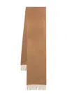 Max Mara Monogram-embroidered Cashmere Stoles Accessories In Brown