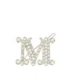 Max Mara Monogram Hairpin In White