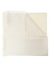 Max Mara All-over Logo Patterned Frayed Edge Scarf In Neutrals
