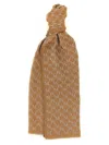 Max Mara Monogram Jacquard Stole In Camel