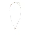 Max Mara Monogram Papillon Pendant Necklace In Gold