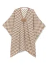 Max Mara Brown Neutral Capes In Brown