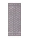 Max Mara Monogram-pattern Cashmere Scarf In Gray