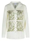 Max Mara Nabil Silk Twill Shirt In Gray