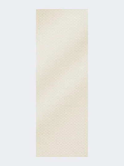 Max Mara Monogram Wool Stole In White