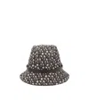 Max Mara Monogrammed Jacquard Bucket Hat In Black