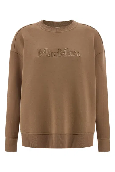 Max Mara 'monza' Sweatshirt In Brown