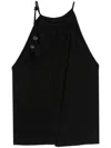 Max Mara Moriana Linen Knitted Top In Black