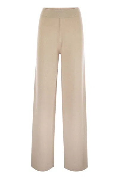 Max Mara Knitted Trousers In Neutral