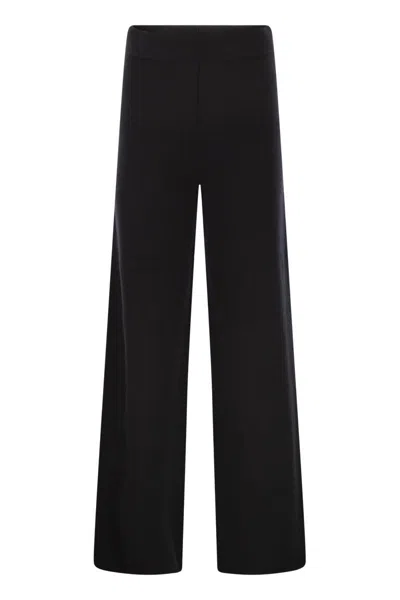 Max Mara Moritz Wide Leg Trousers In Black