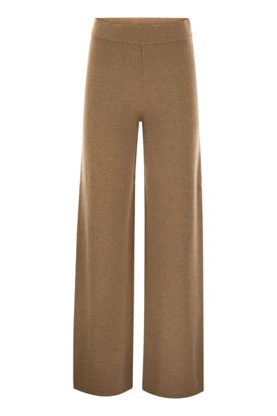 Max Mara Moritz - Wool And Cashmere Trousers In Brown