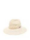 Shop Max Mara Morocco Raffia Hat Accessories In Beige