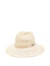 Shop Max Mara Morocco Raffia Hat Accessories In Beige