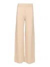 Max Mara Mortiz Wool Cashmere Blend Palazzo Pant Knitwear White In Neutral