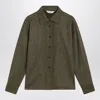 Max Mara Moss Shirt In Felt In Green